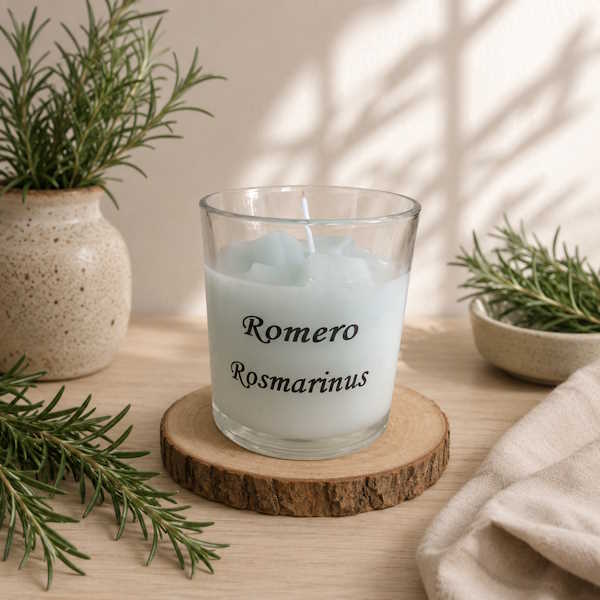 Vela vaso aroma Romero